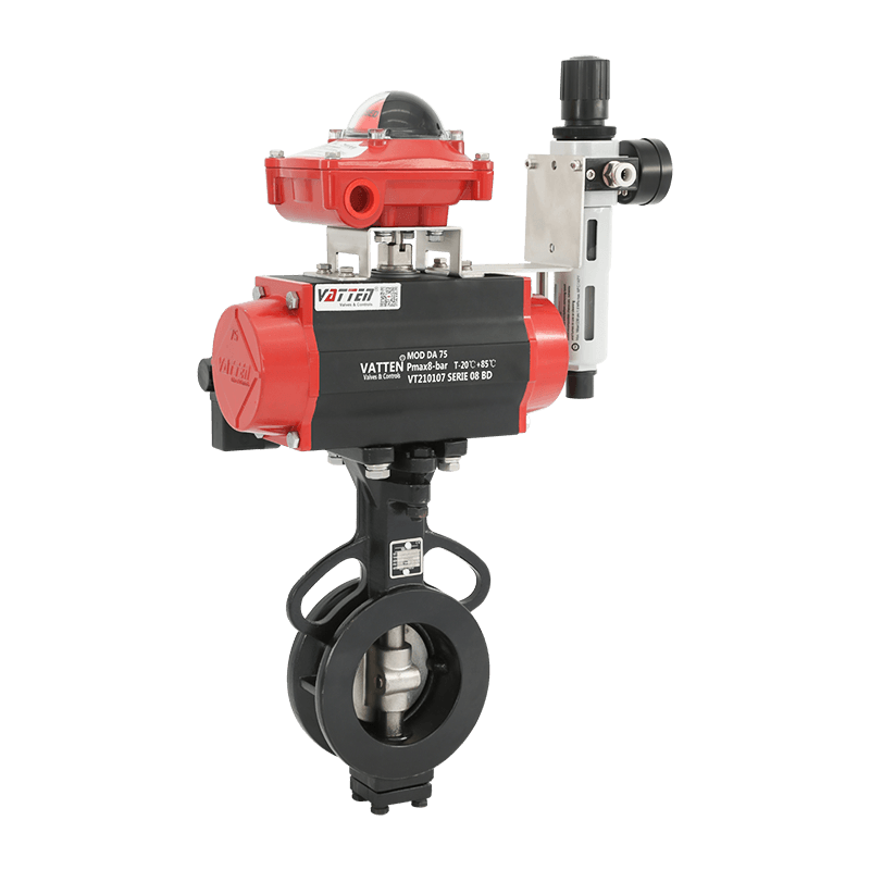 Pnömatik Çift Eksantrik Kelebek Vana