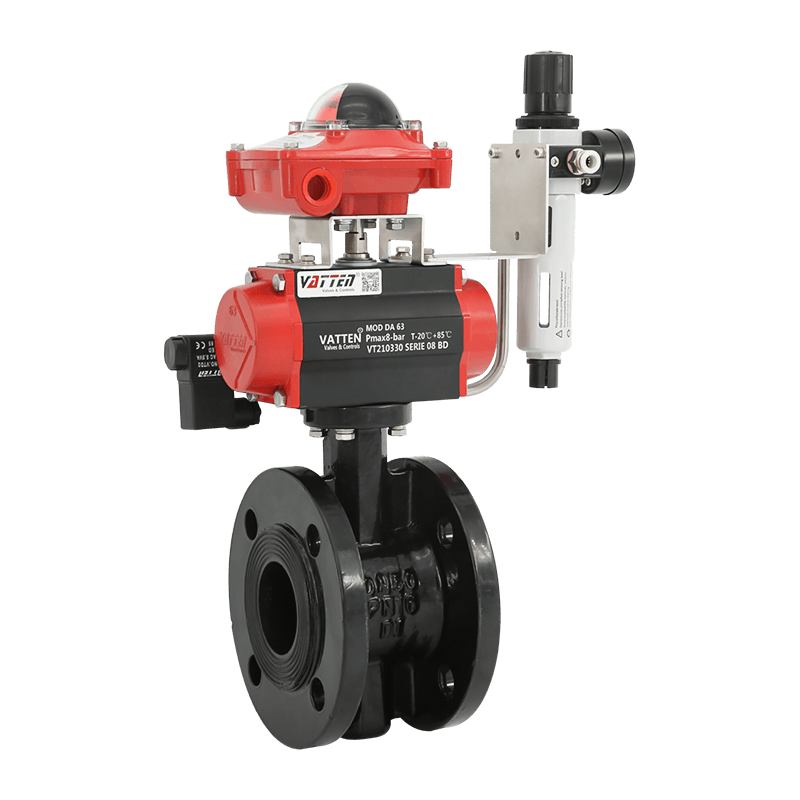 Pnömatik Flanşlı Kelebek Vana