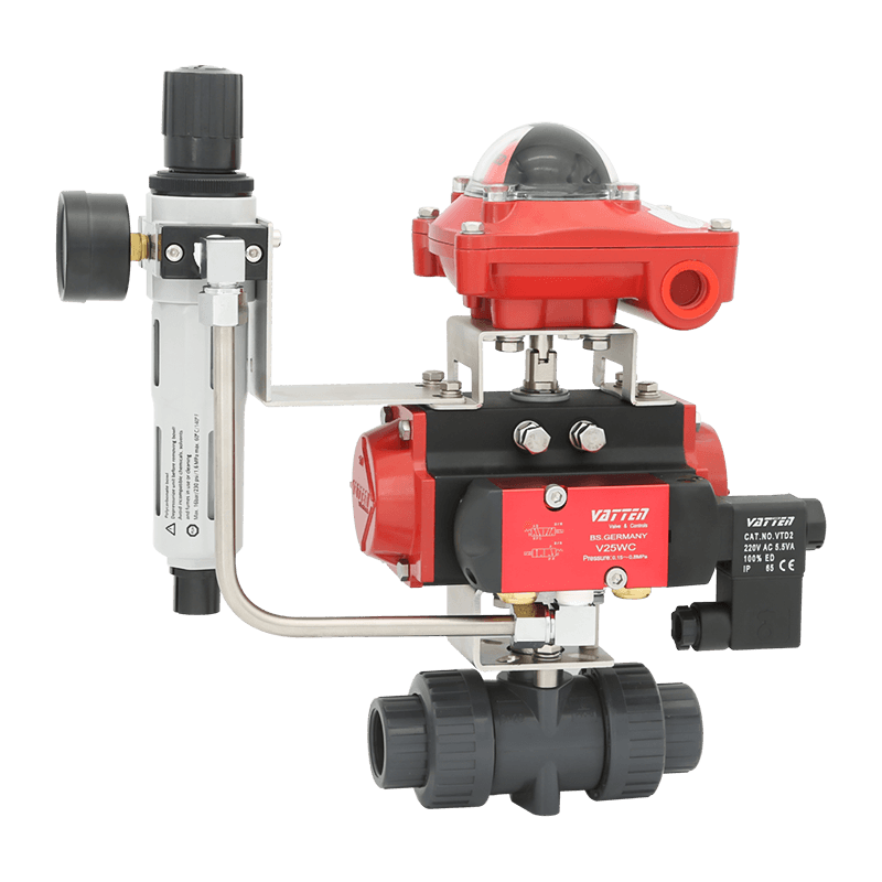 Pnömatik PVC Küresel Vana